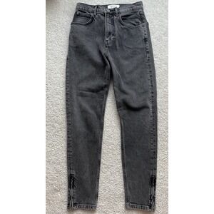 REFORMATION Jeans Womens Size 26 Skinny High Rise Gray Ankle Zip Denim Stretch
